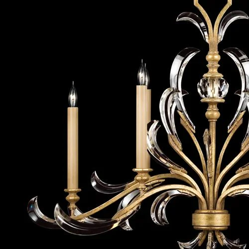 Alice Candle  Oblong Chandelier 44" - Image 5