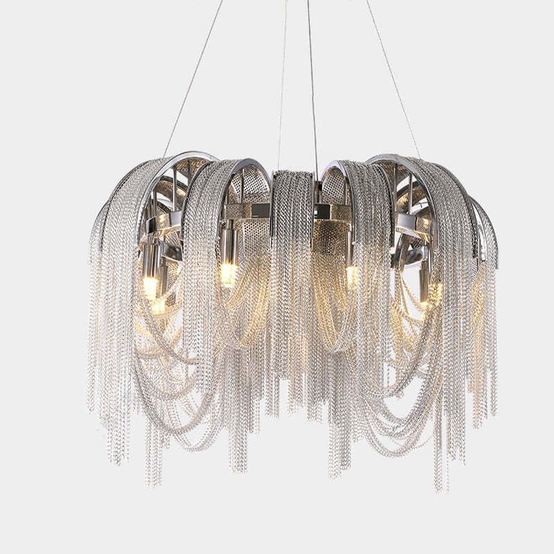 Alisa Luxury Aluminum Chain Tassel Chandelier - Image 16