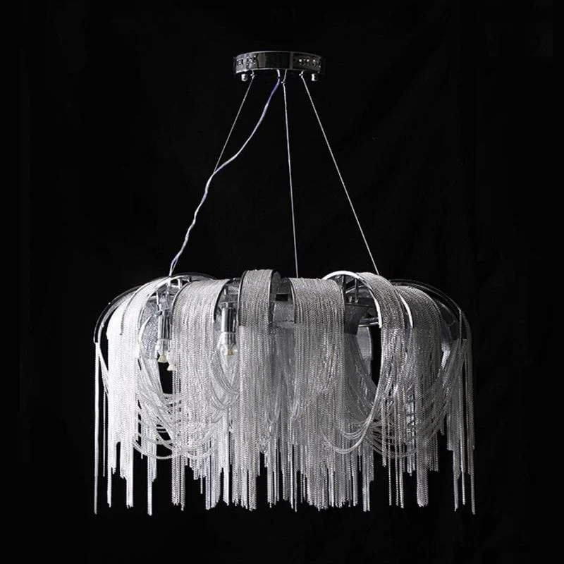 Alisa Luxury Aluminum Chain Tassel Chandelier - Image 2