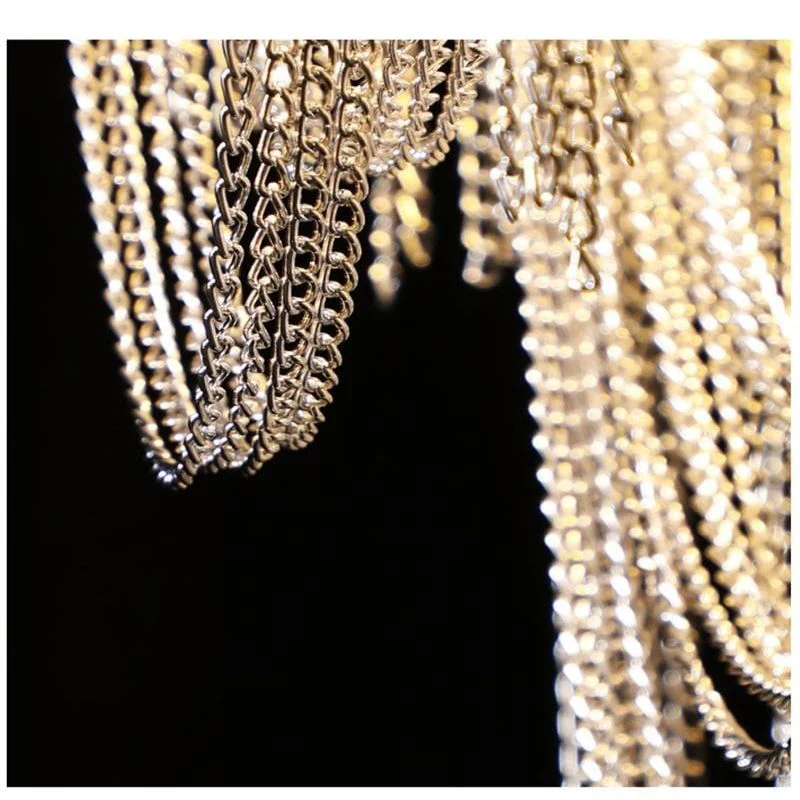 Alisa Luxury Aluminum Chain Tassel Chandelier - Image 5