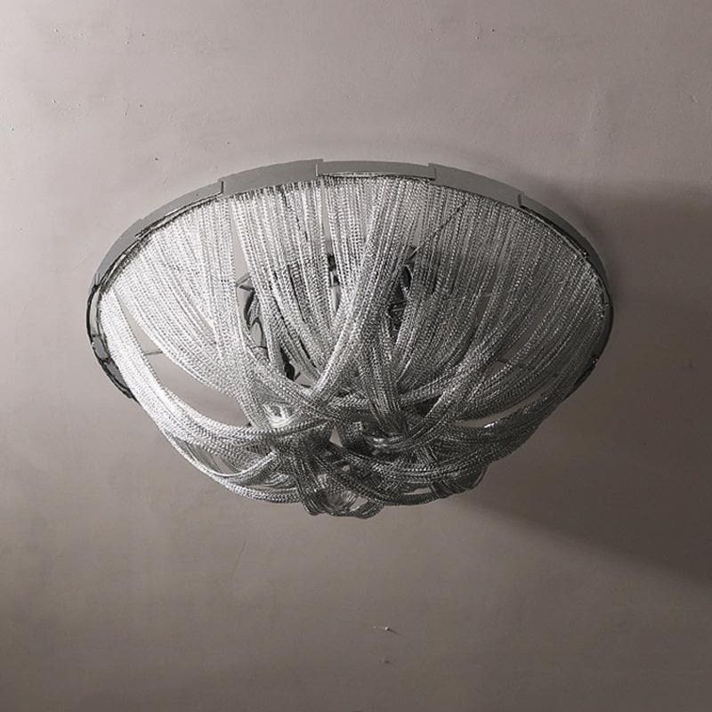 Alisa Luxury Aluminum Chain Tassel Flushmount - Image 7