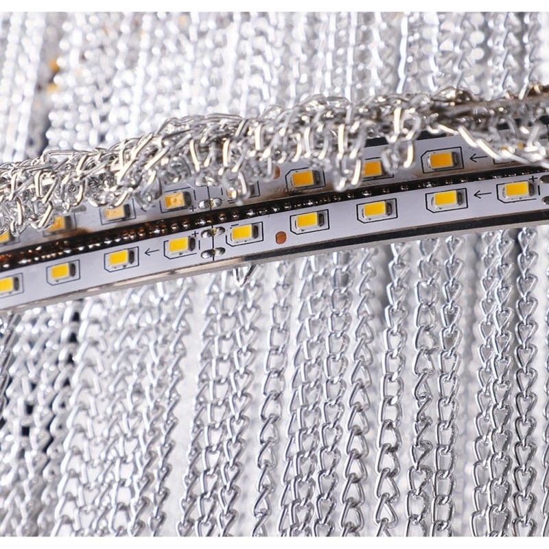 Alisa Luxury Aluminum Chain Tassel Ring Multilayer Chandelier - Image 5