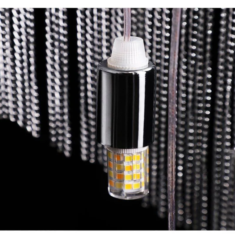 Alisa Luxury Aluminum Chain Tassel Ring Multilayer Chandelier - Image 7