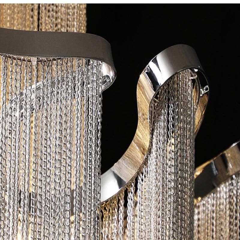Alisa Luxury Flower Chain Tassel Chandelier - Image 3