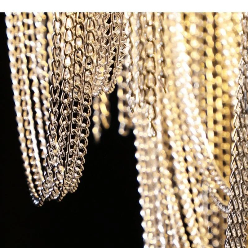 Alisa Luxury Flower Chain Tassel Chandelier - Image 7