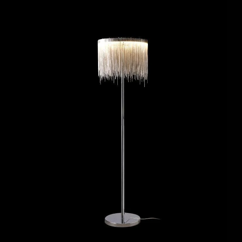 Alisa Luxury Hardware Aluminum Chain Tassel Floor Lamp - Image 2