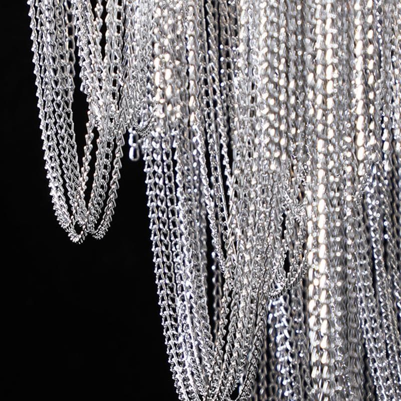 Alisa Luxury Hardware Aluminum Chain Tassel Table Lamp - Image 2