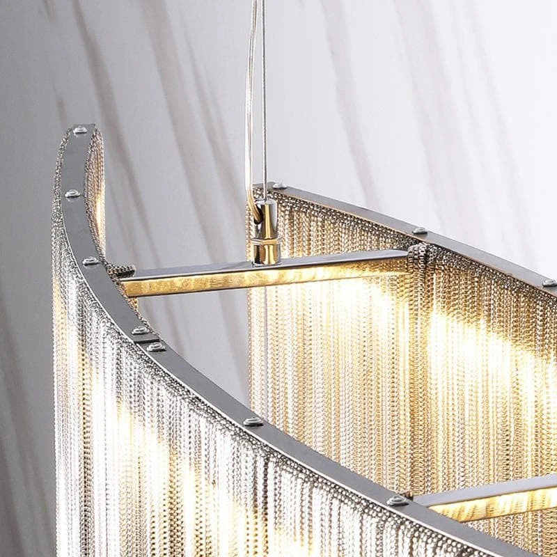 Alisa Luxury Length Chain Tassel Chandelier - Image 4