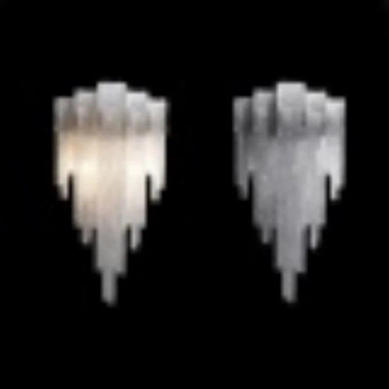 Alisa Luxury Plated Aluminum Chain Tassel Wall Sconce - Image 3