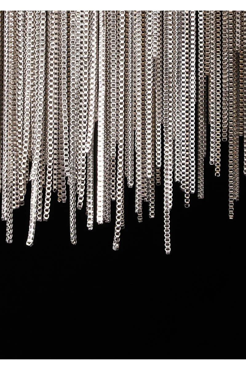 Alisa Luxury Round Chain Tassel Chandelier - Image 5