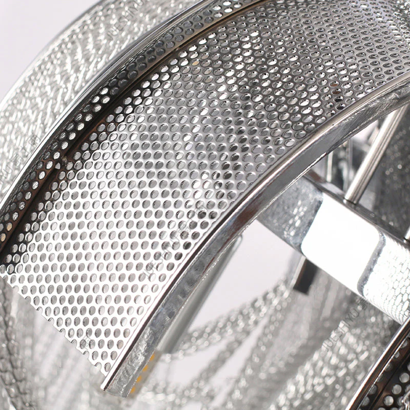Sophian Aluminum Chain Tassel Round Chandelier - Image 10