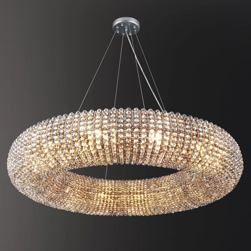 Alison Series Crystal Round LED Chandelier - Image 4