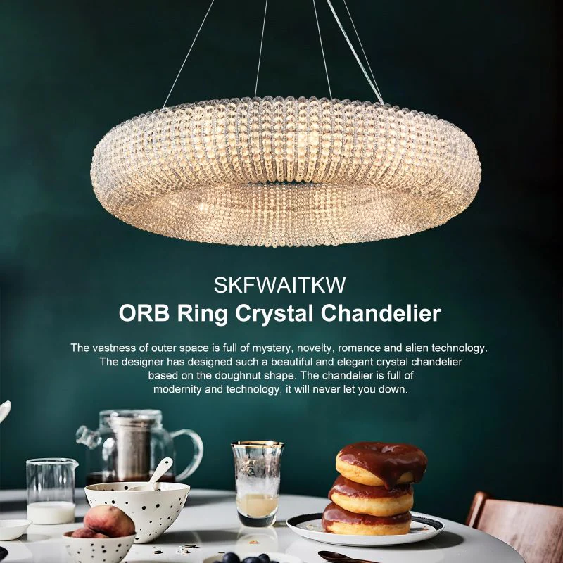 Alison Series Crystal Round LED Chandelier - Image 5