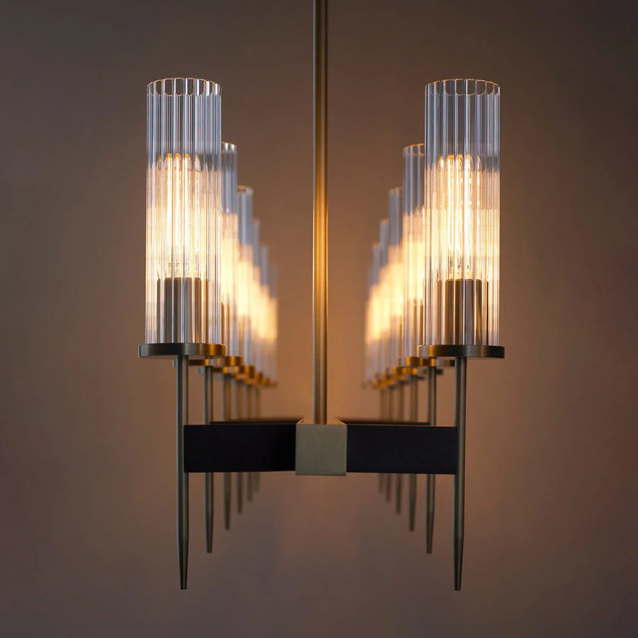 Alouett Glass Linear Chandelier - Image 2