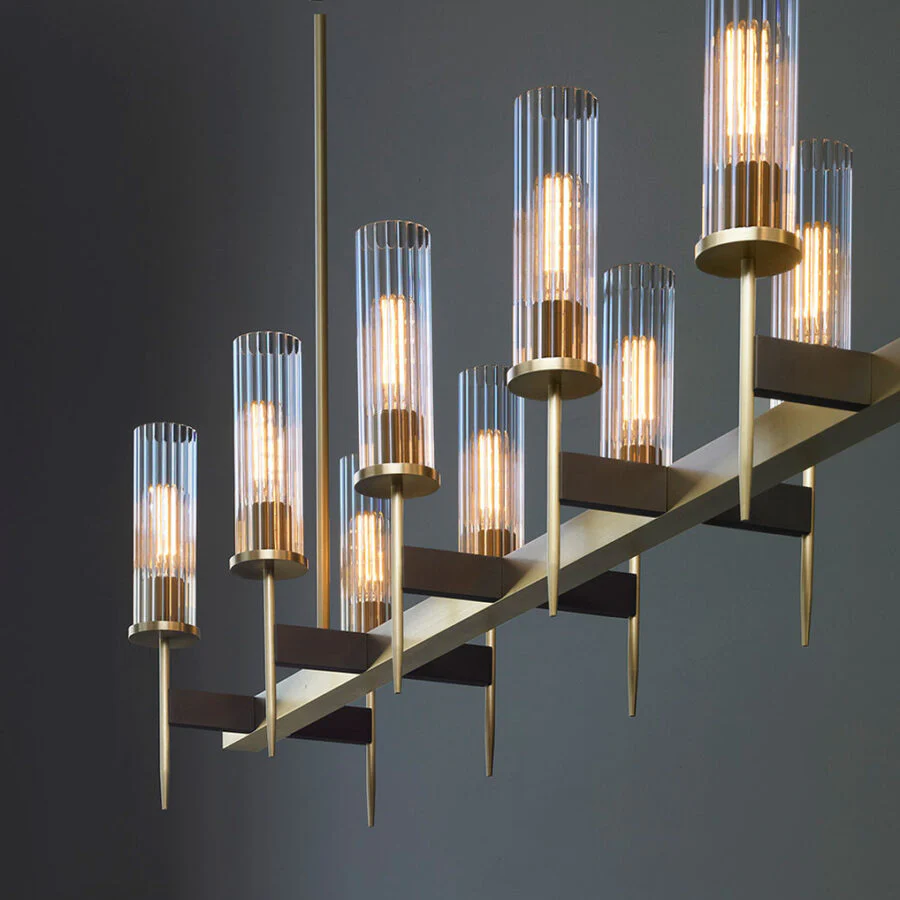 Alouett Glass Linear Chandelier - Image 5