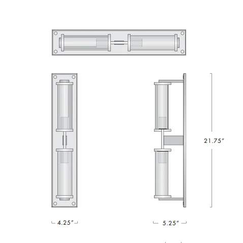 Alouett Glass Linear Wall Sconce - Image 6