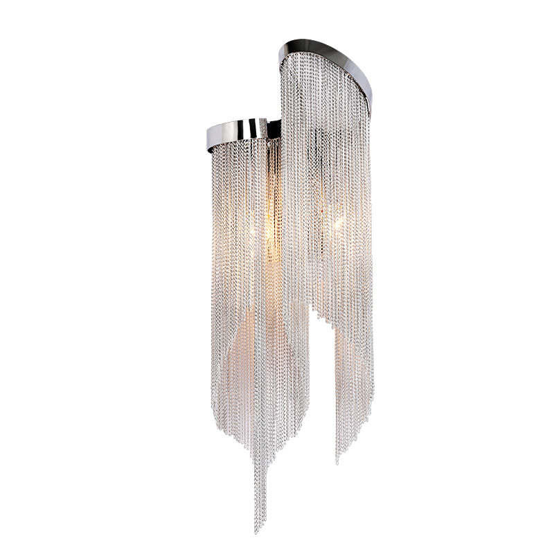 Aluminum Fiona Chain Tassel Wall Sconce - Image 3