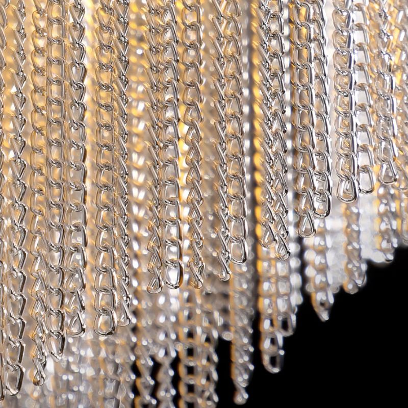 Aluminum Modern Chain Tassel Pendant - Image 5