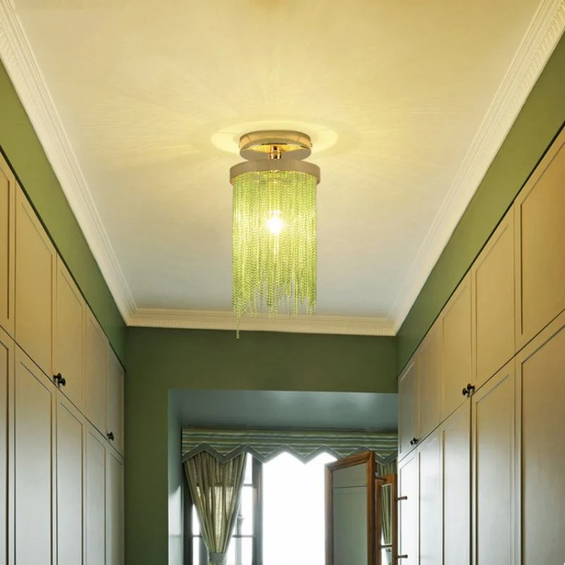 Aluminum Tassel Flushmount for House - Image 3