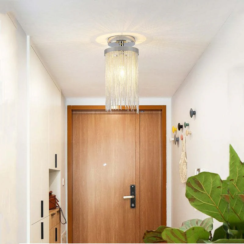 Aluminum Tassel Flushmount for House - Image 5