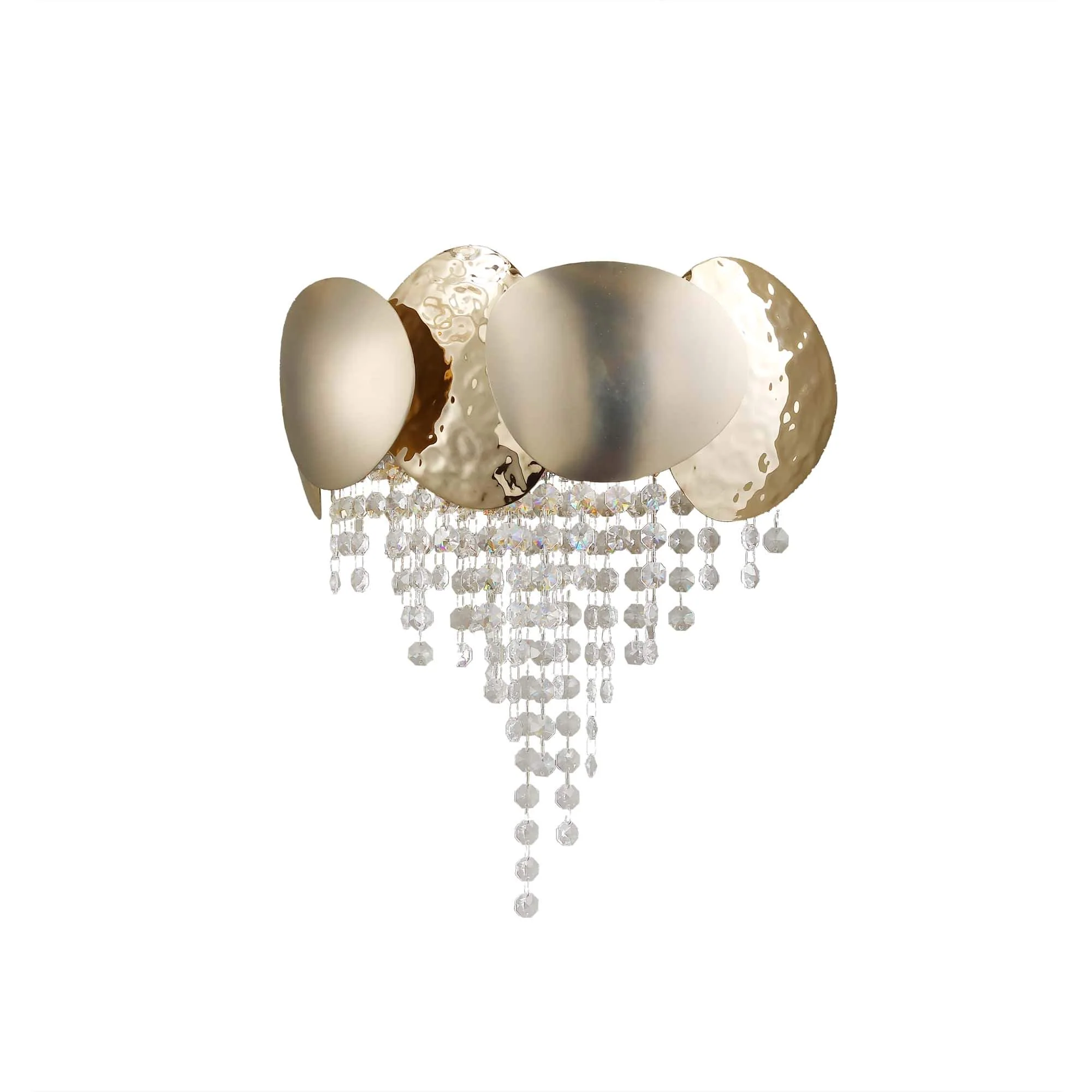 Amedio Brass Crystal Sconce - Image 3