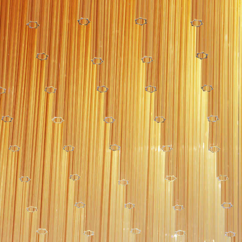 Amber glass tube chandelier - Image 5