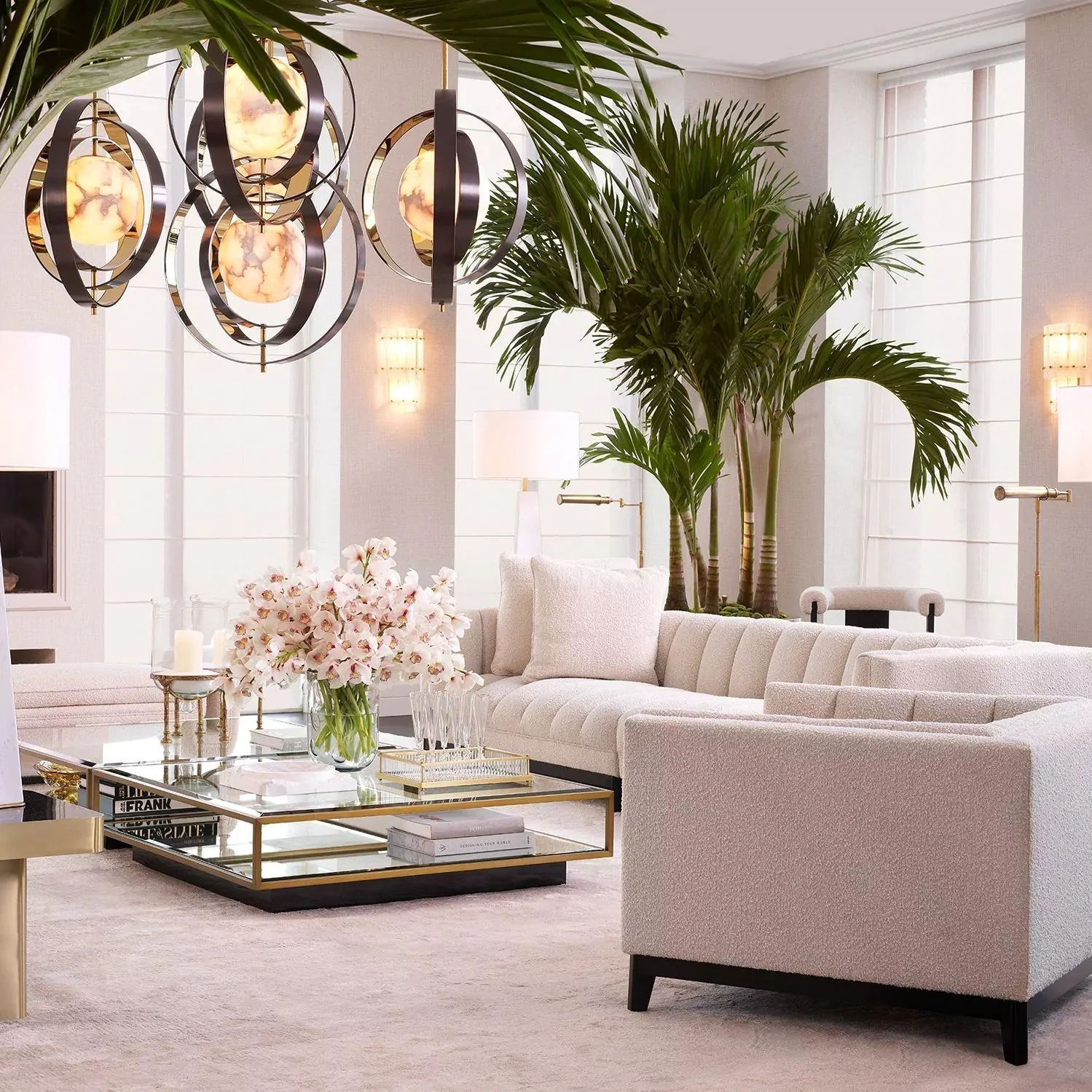 Ambrose Modern Alabaster Pendant Chandelier - Image 8