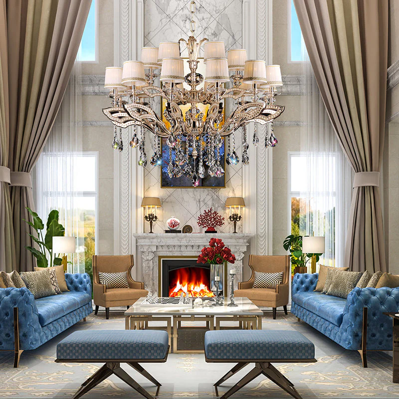 Maria Crystal Classic Chandelier 44" 18 Lights - Image 2