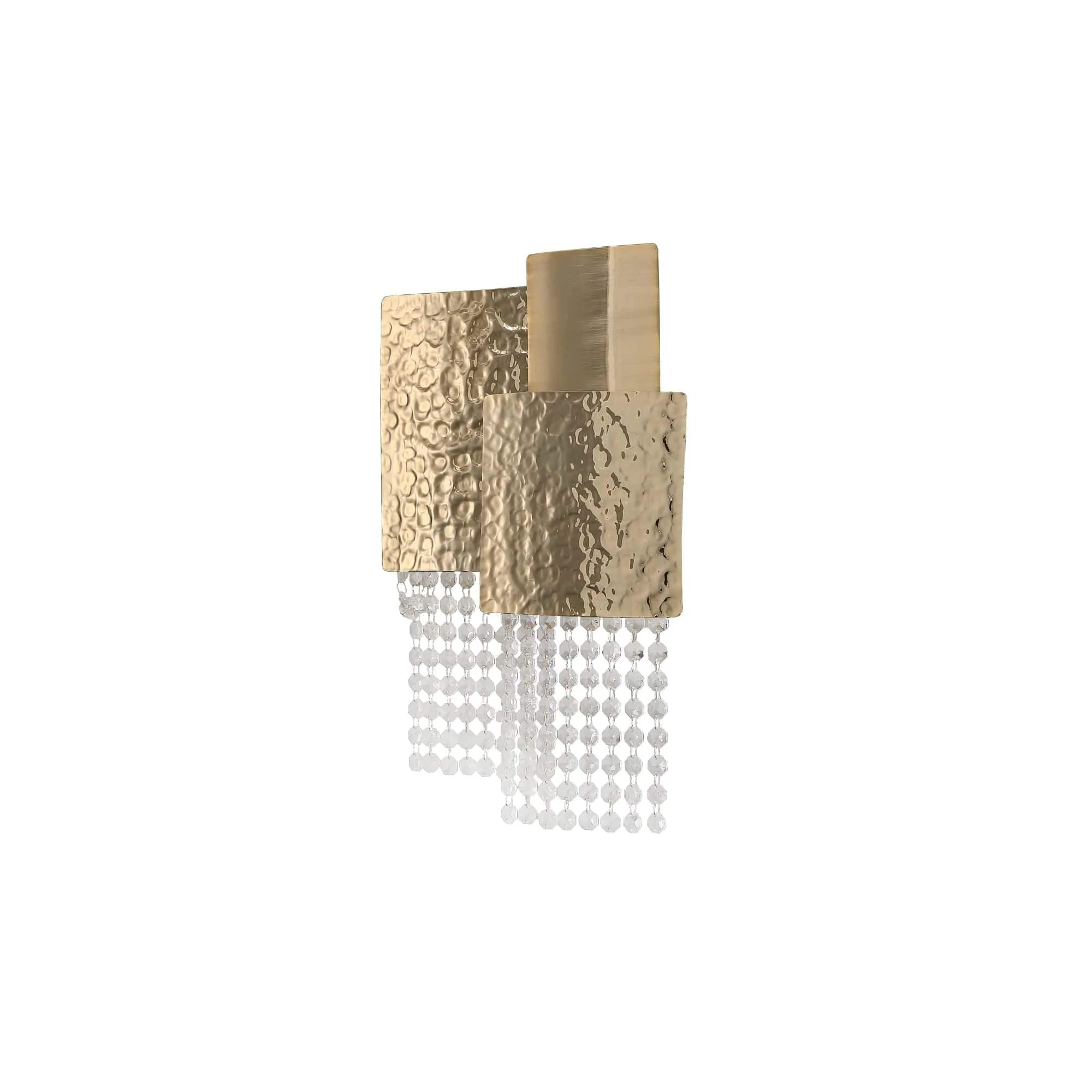 Anastagio Squares Brass Crystal Sconce - Image 2