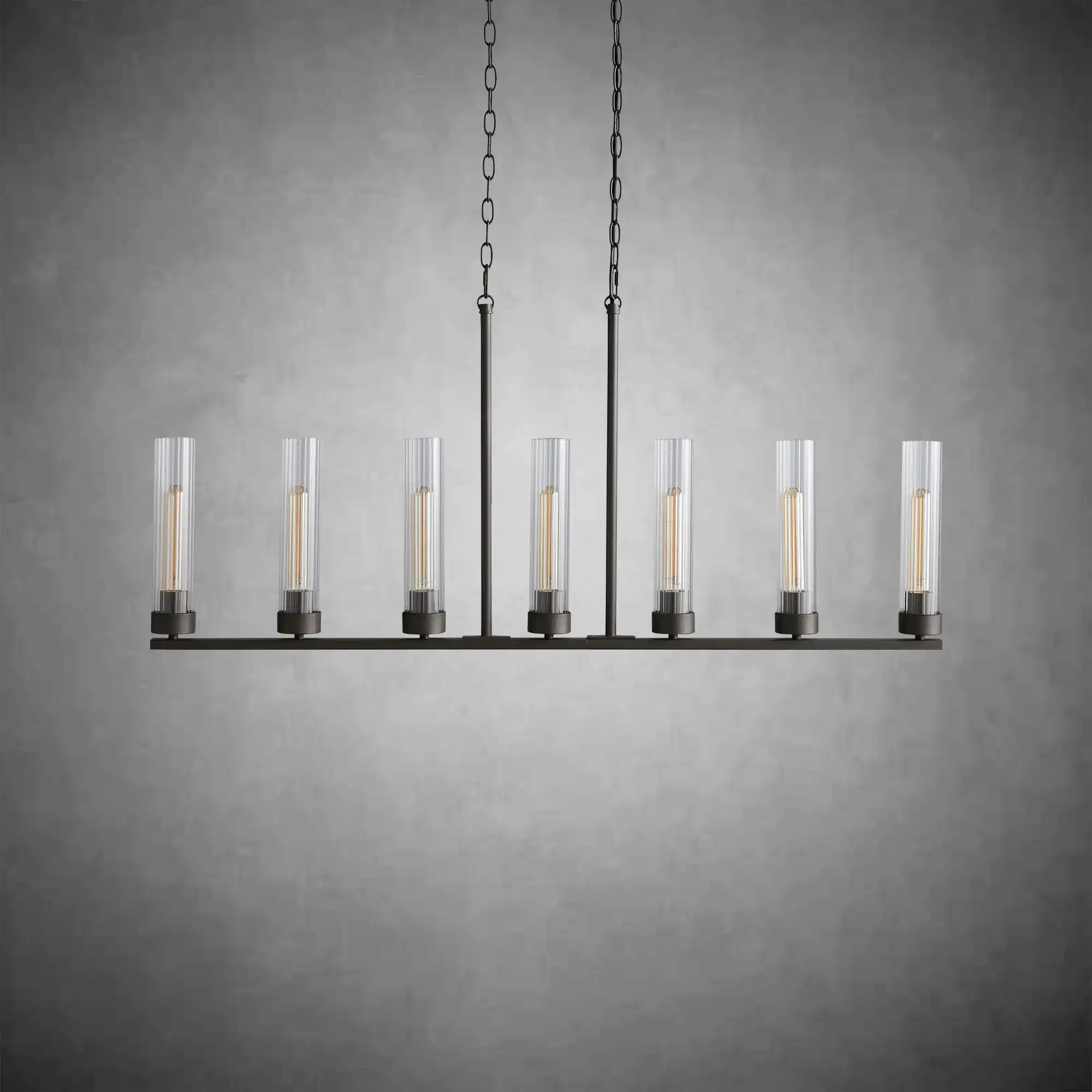 Andreas Glass Linear Chandelier Lighting - Image 10