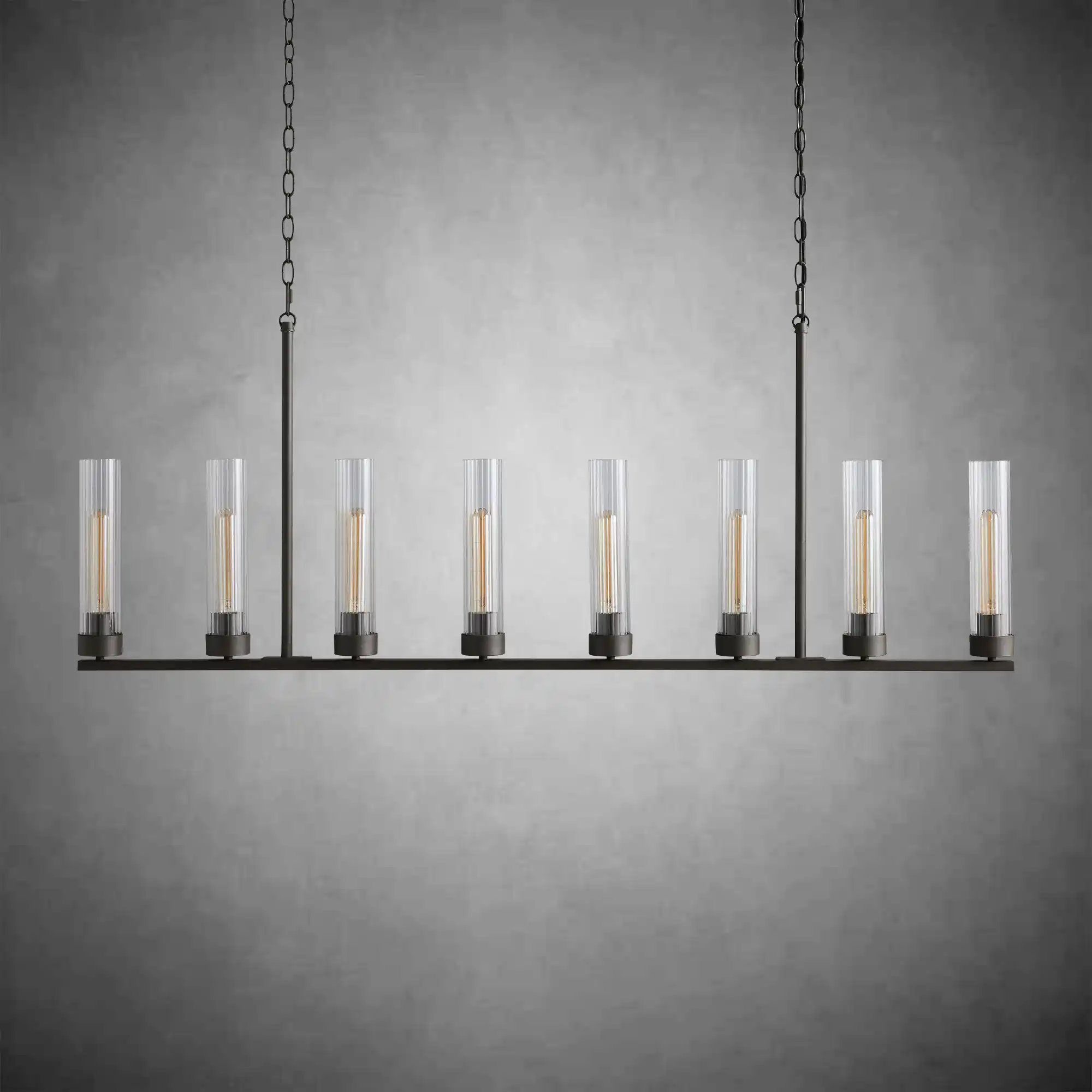 Andreas Glass Linear Chandelier Lighting - Image 12