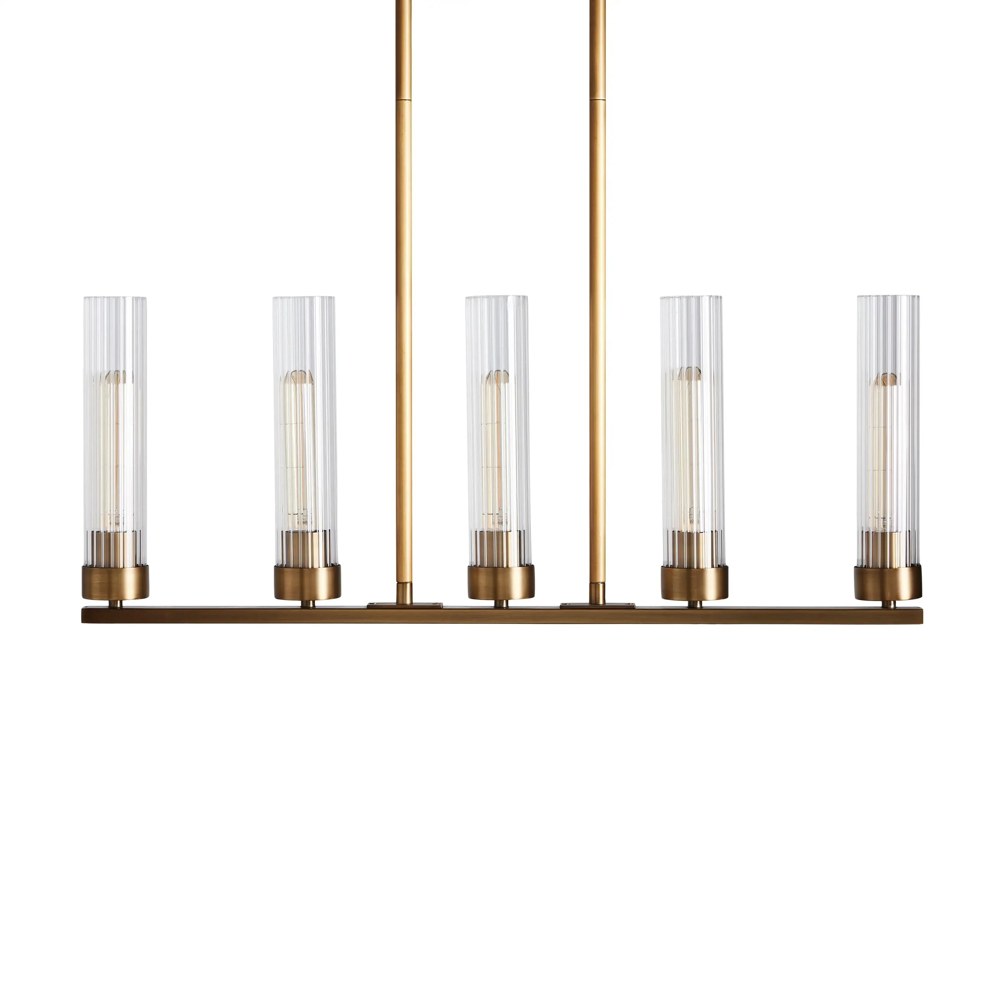 Andreas Glass Linear Chandelier Lighting - Image 15