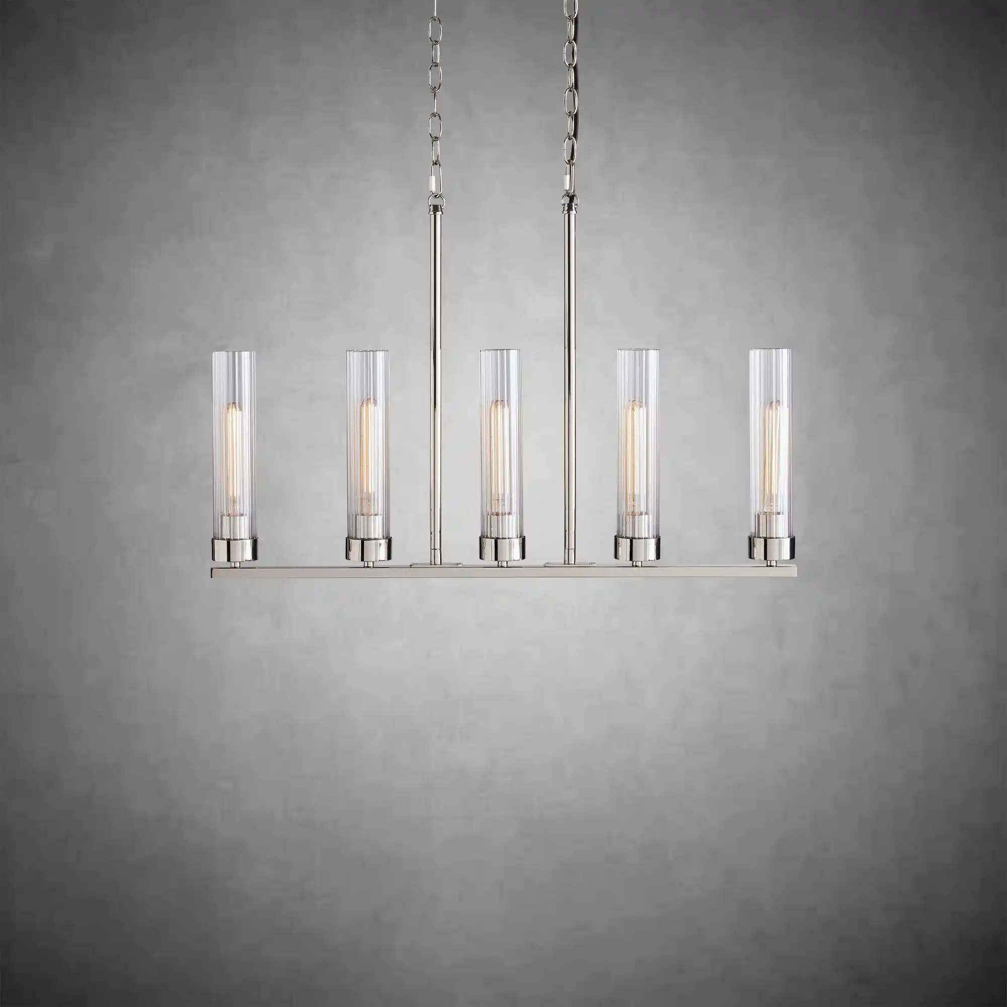Andreas Glass Linear Chandelier Lighting - Image 19