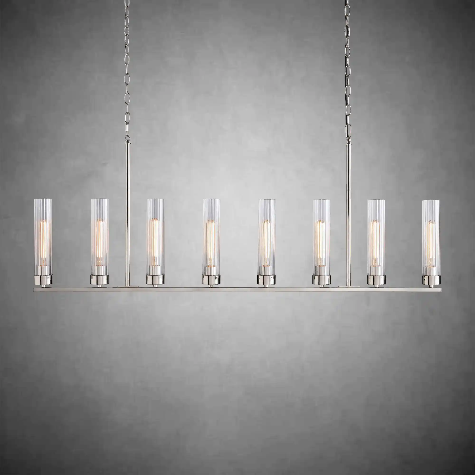 Andreas Glass Linear Chandelier Lighting - Image 21