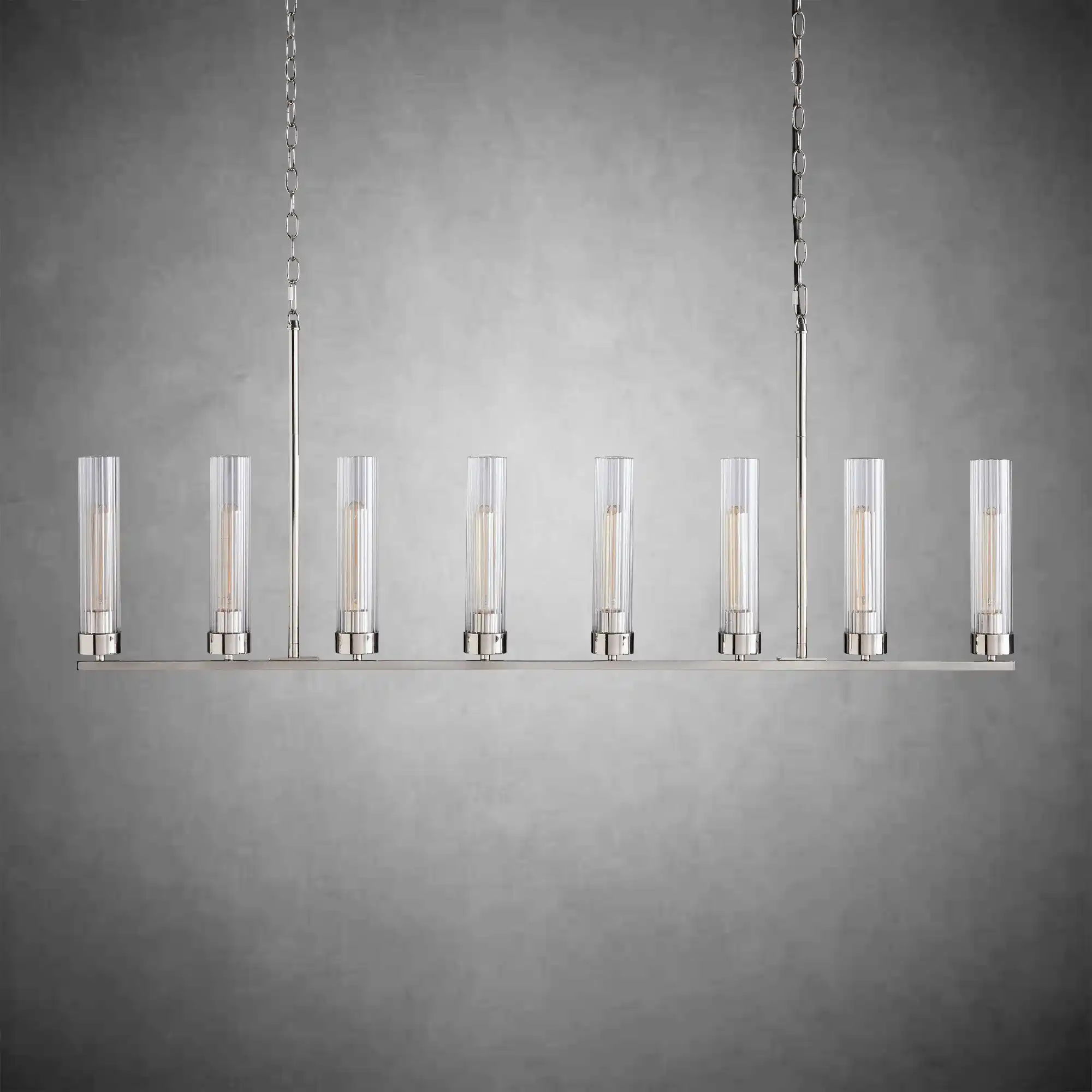 Andreas Glass Linear Chandelier Lighting - Image 23