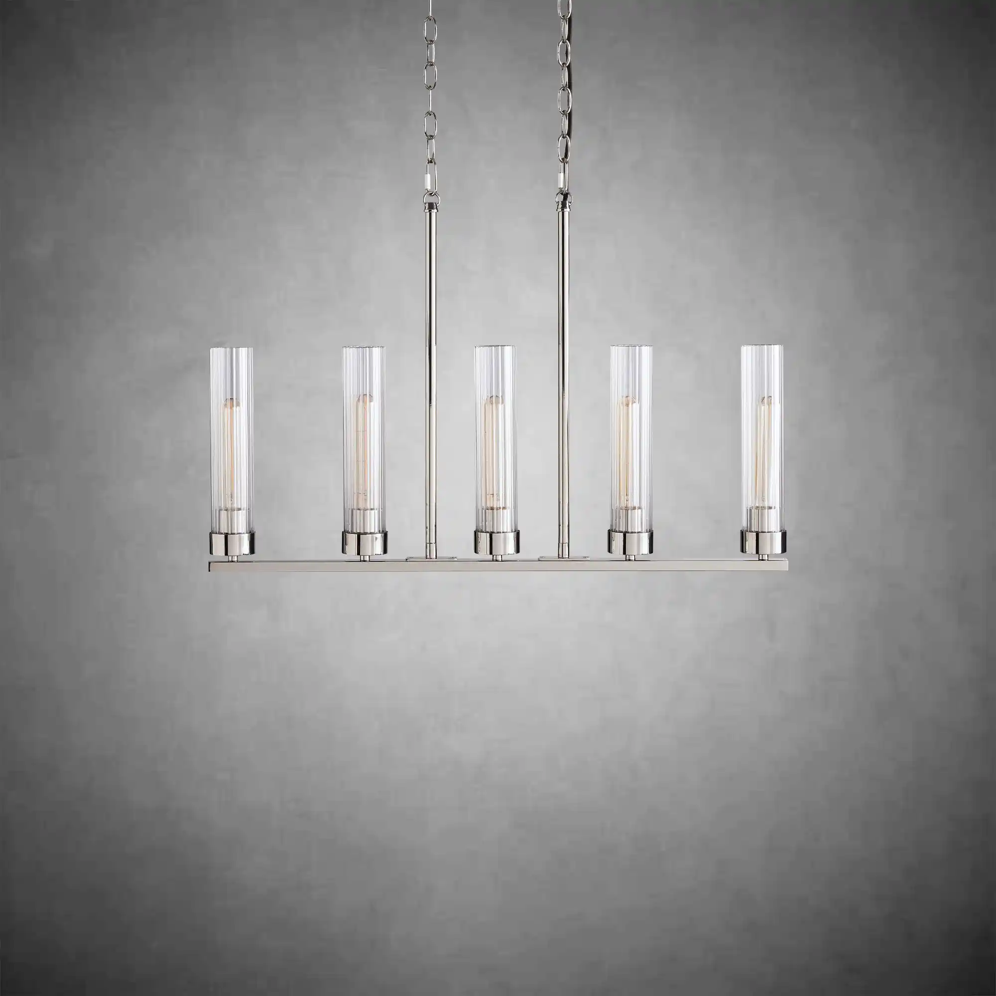 Andreas Glass Linear Chandelier Lighting - Image 24