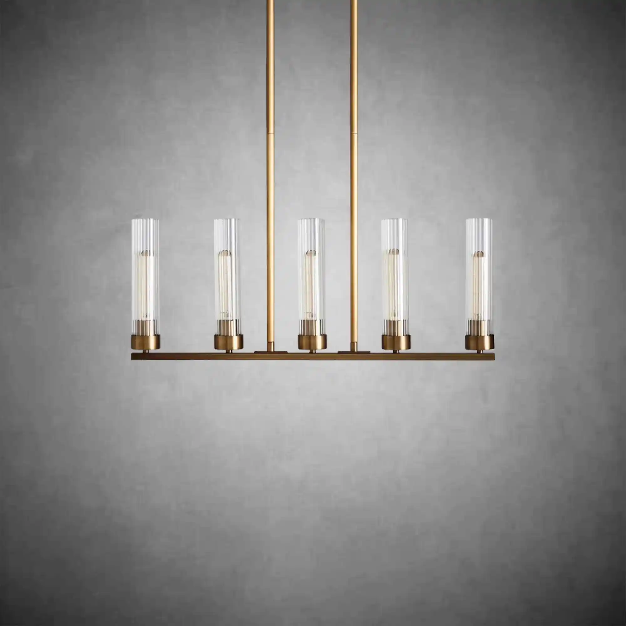 Andreas Glass Linear Chandelier Lighting - Image 3
