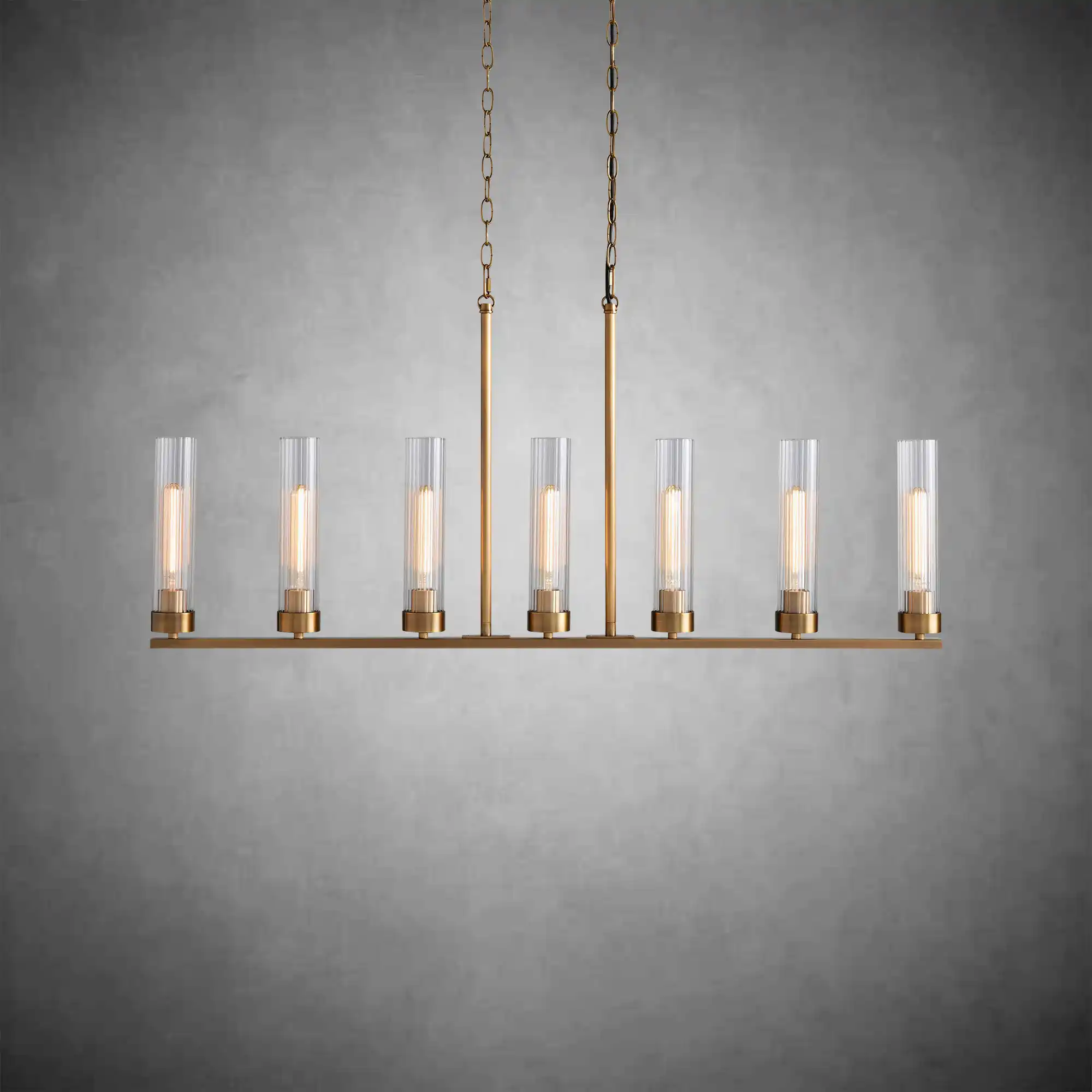 Andreas Glass Linear Chandelier Lighting - Image 5
