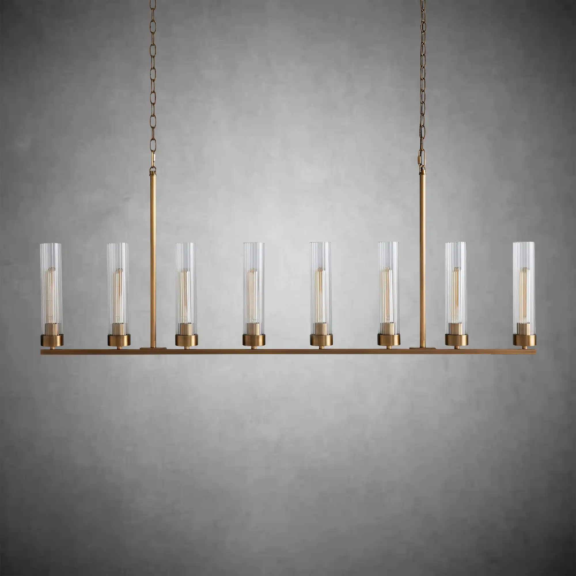Andreas Glass Linear Chandelier Lighting - Image 6