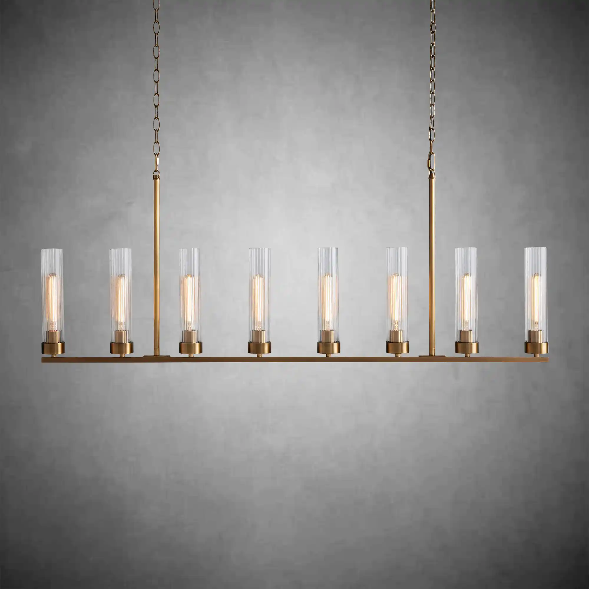 Andreas Glass Linear Chandelier Lighting - Image 7
