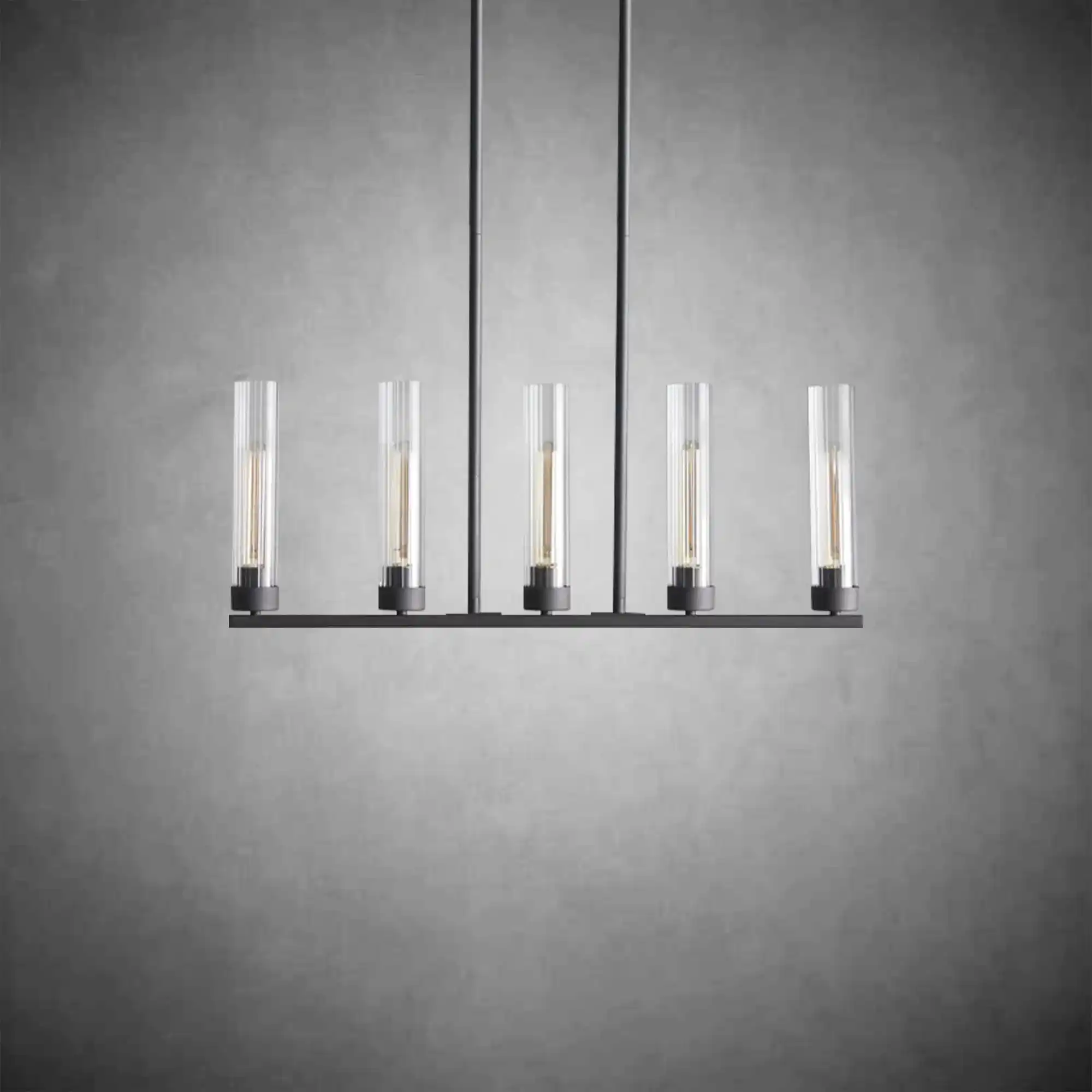 Andreas Glass Linear Chandelier Lighting - Image 8
