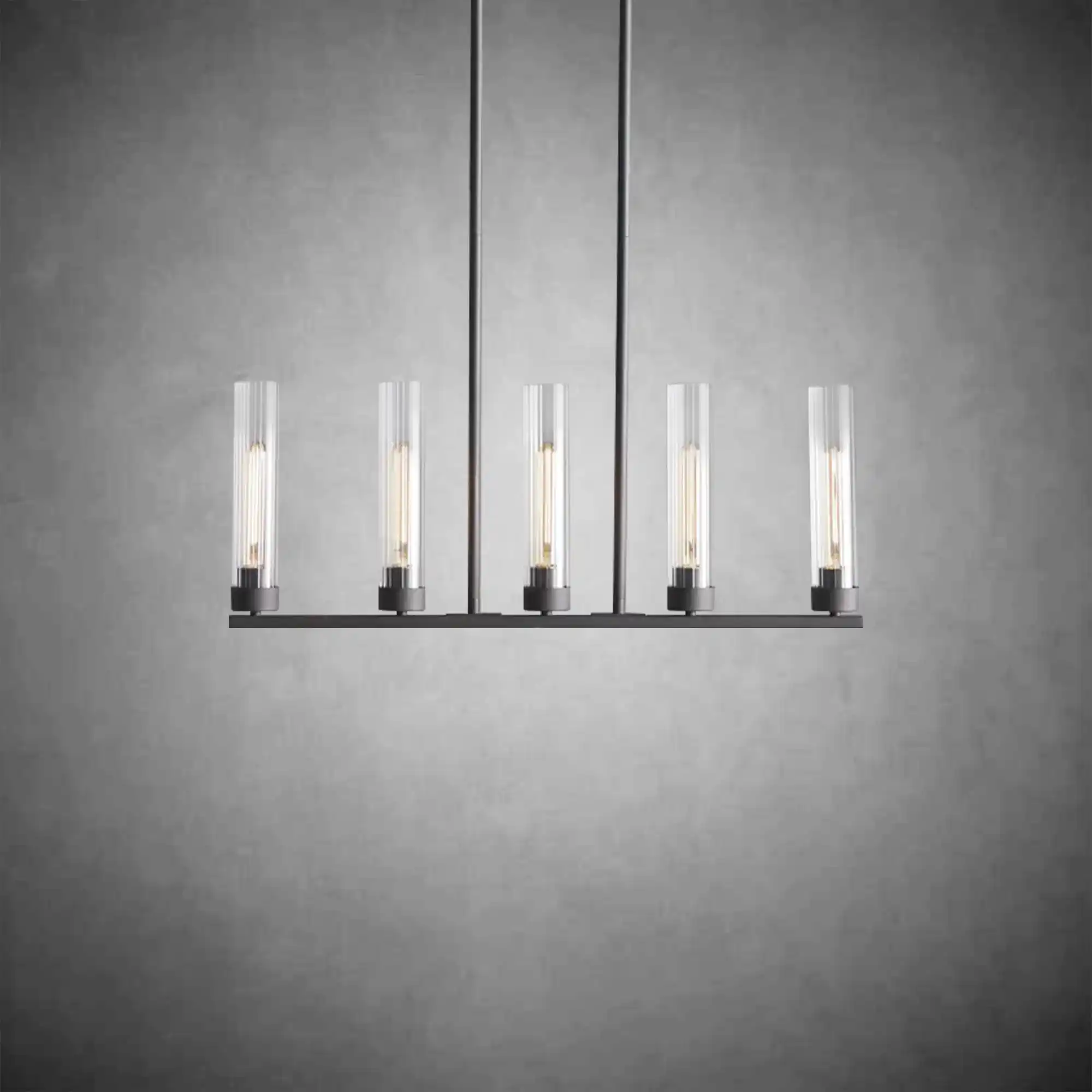 Andreas Glass Linear Chandelier Lighting - Image 9