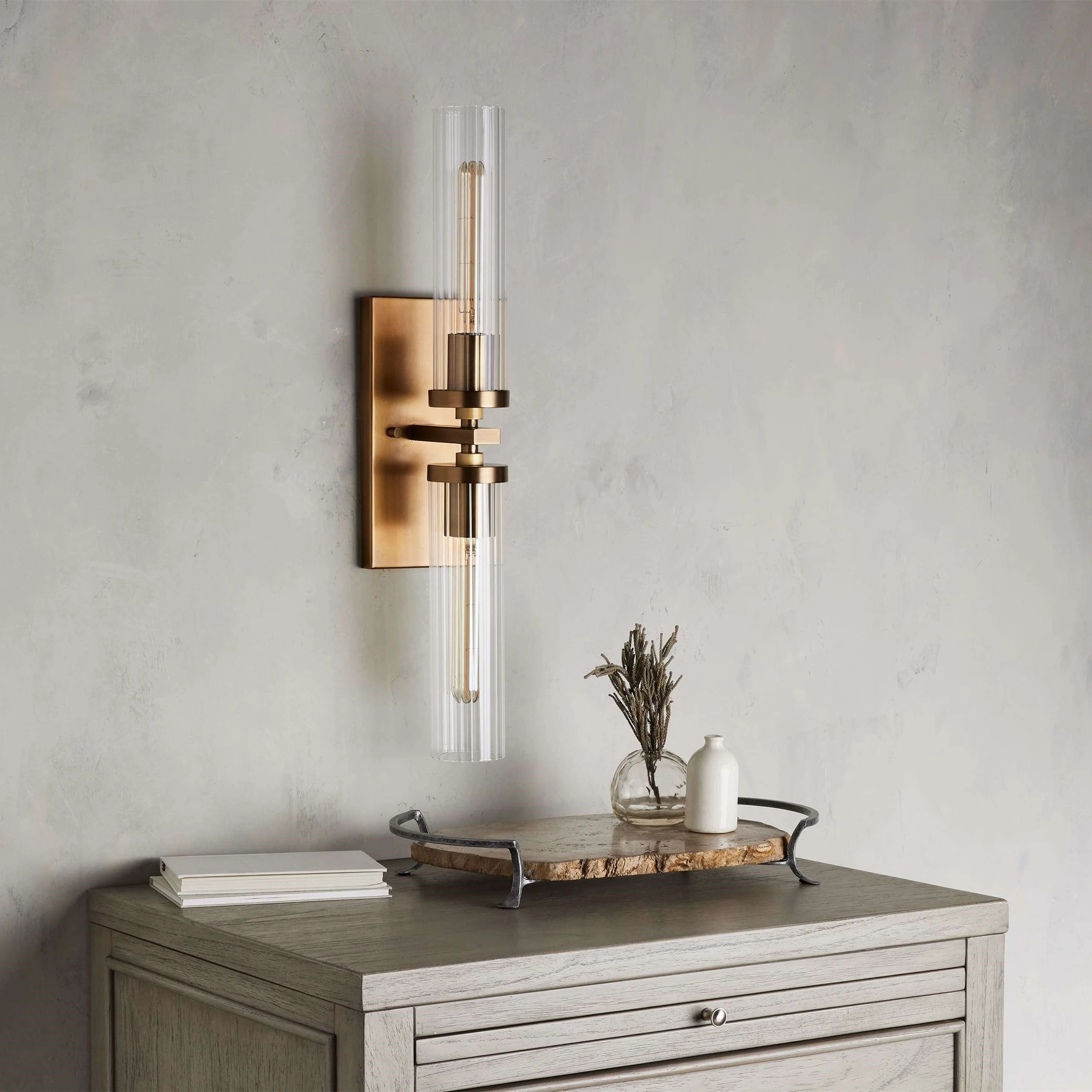 Andreas Glass Modern Wall Lamp 2 Light - Image 5