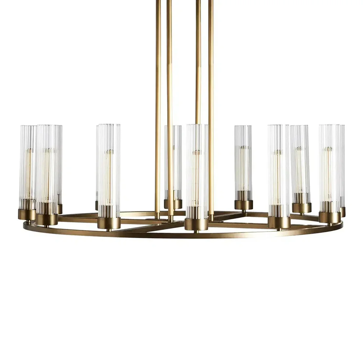 Andreas Round Glass Chandelier 30"W 40"W - Image 17