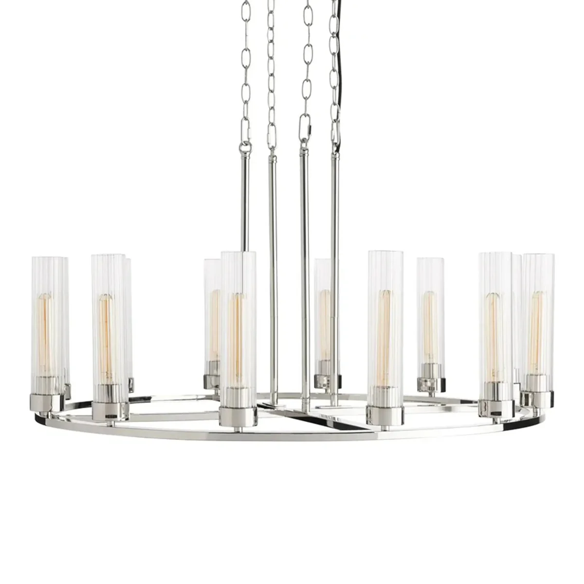 Andreas Round Glass Chandelier 30"W 40"W - Image 19