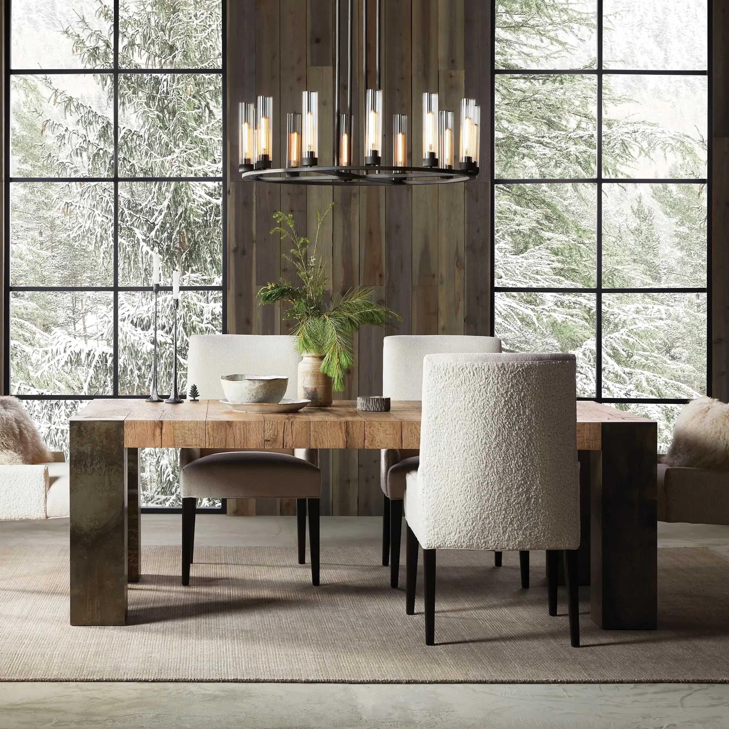 Andreas Round Glass Chandelier 30"W 40"W - Image 3
