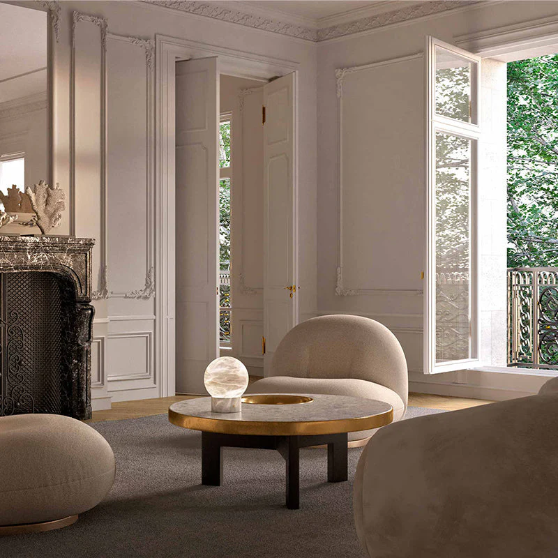 Anthea Alabaster Table Lamp, Bedside Table Lamp - Image 4