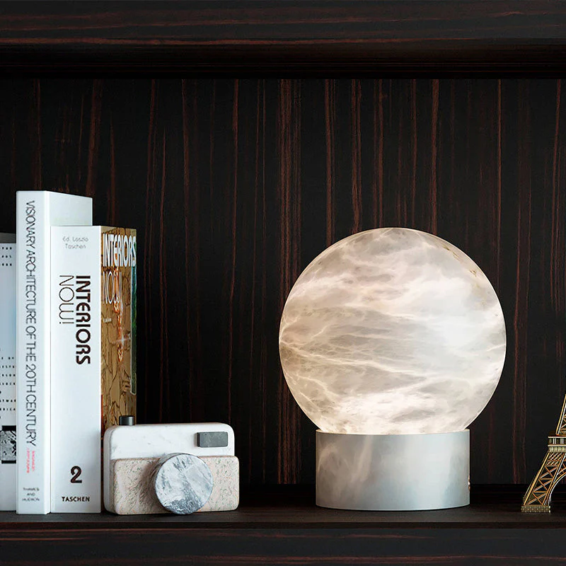 Anthea Alabaster Table Lamp, Bedside Table Lamp - Image 7