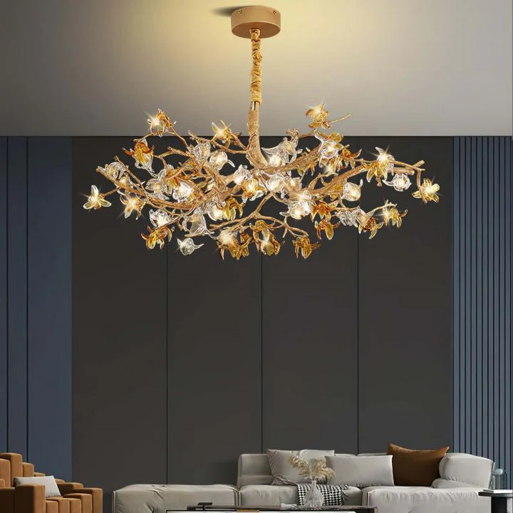 Aosta Brass Branch Chandelier - Image 4