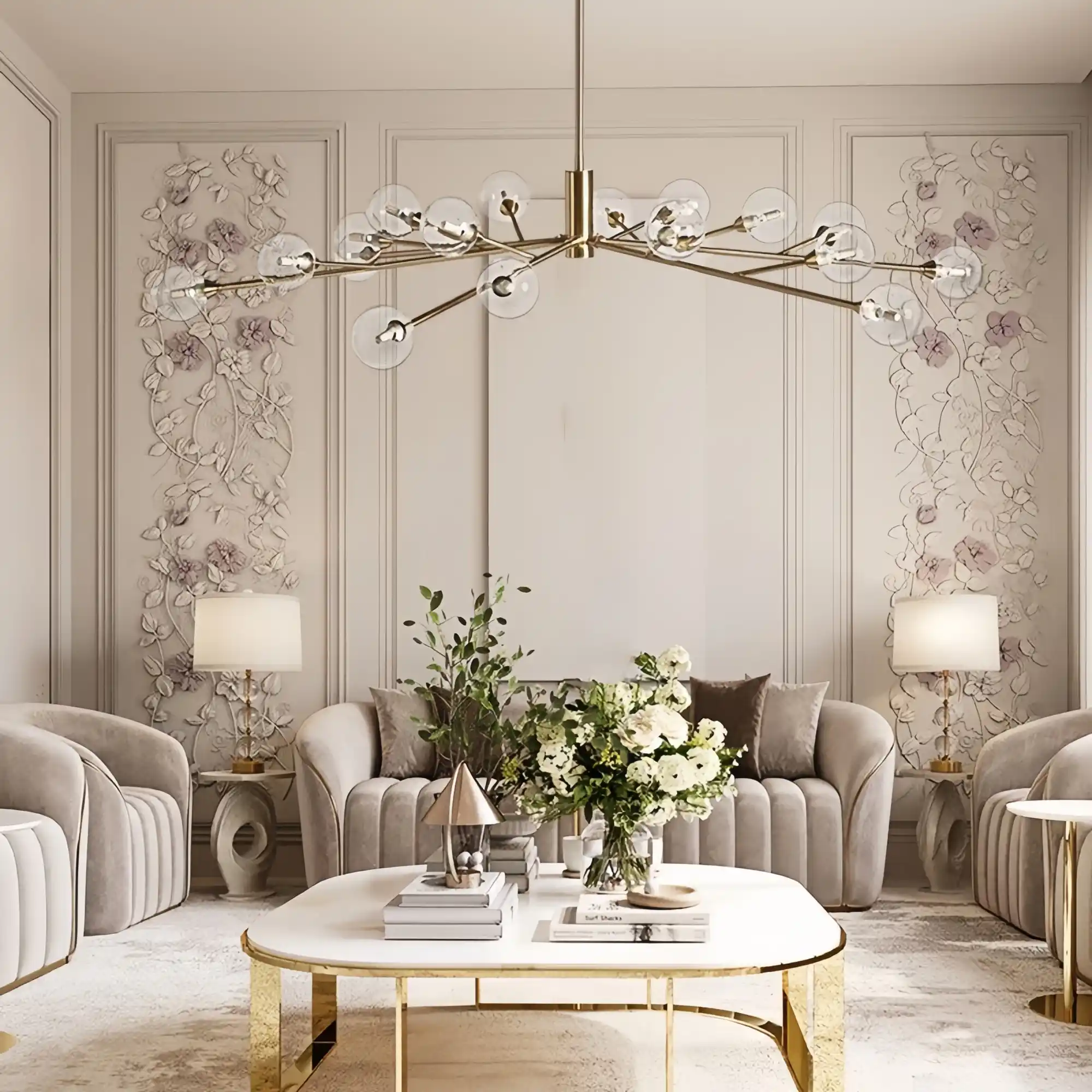 Apollo Round Chandelier 36''47''59'' - Image 14